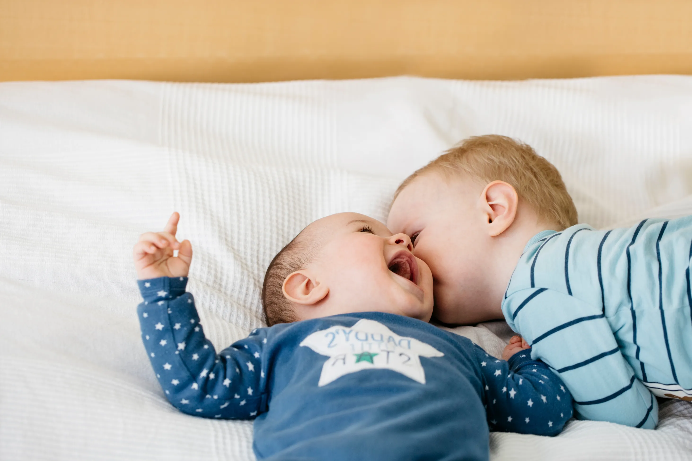 Two affectionate babies